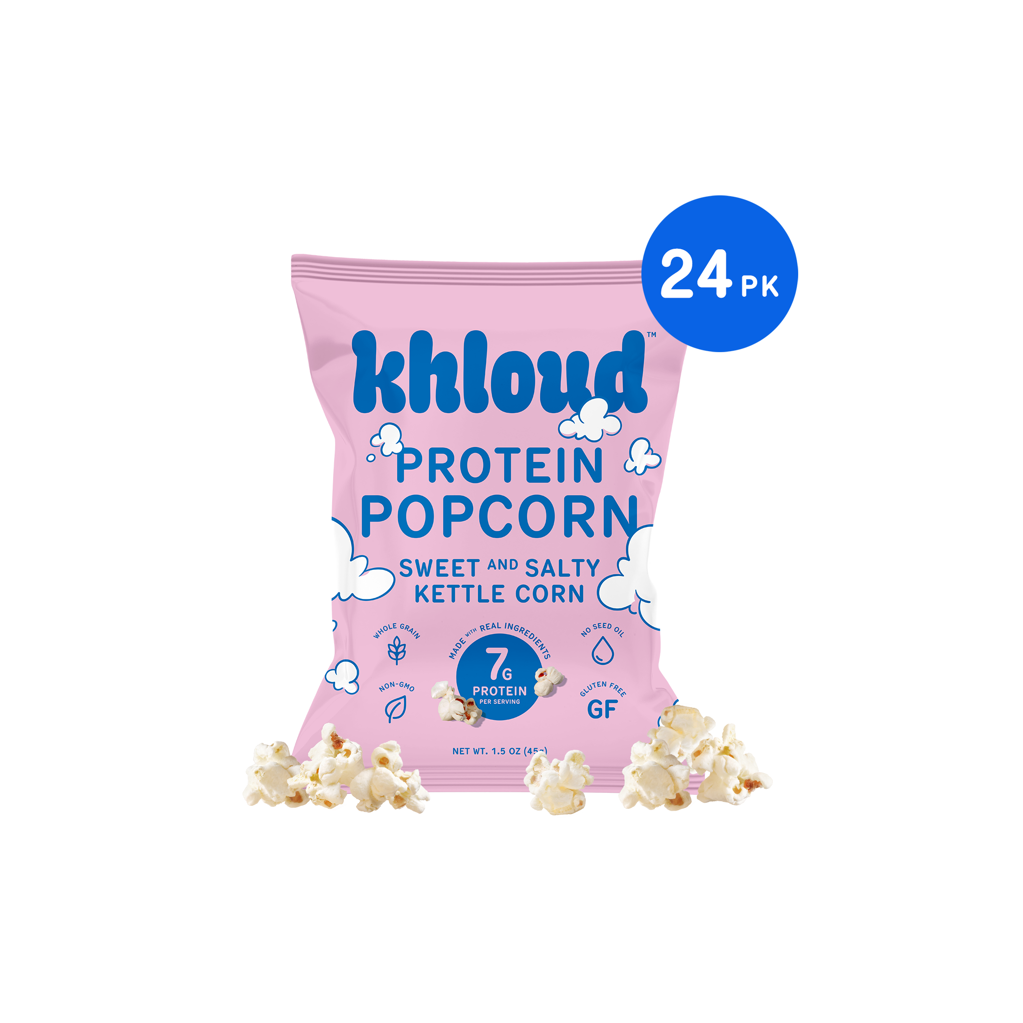 24-Pack | Sweet & Salty Kettle Corn Protein Popcorn (Snack Size)