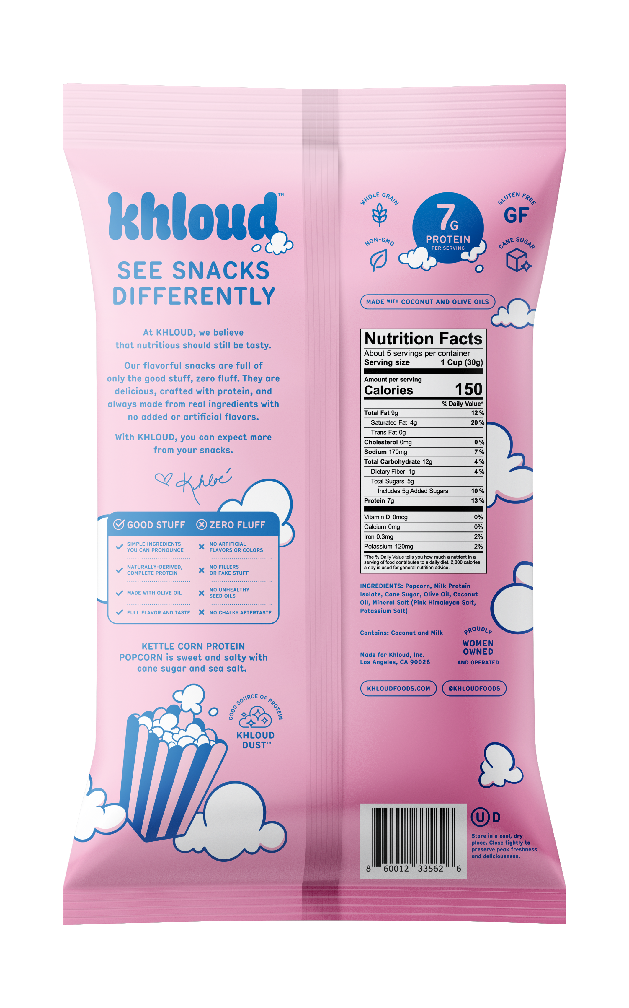 Khloud Protein Popcorn Sweet and Salty Kettle Corn