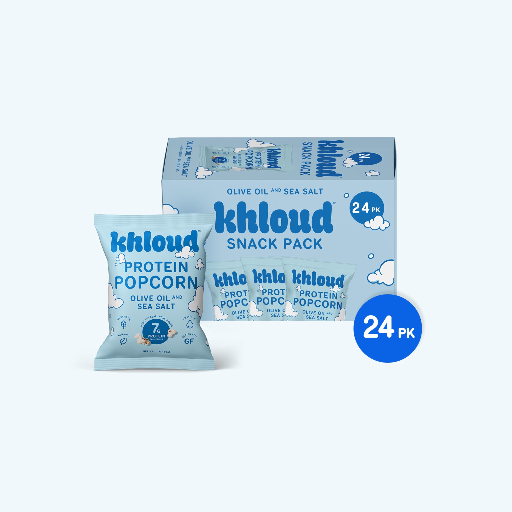 24-Pack | Olive Oil & Sea Salt Protein Popcorn (Snack Size)