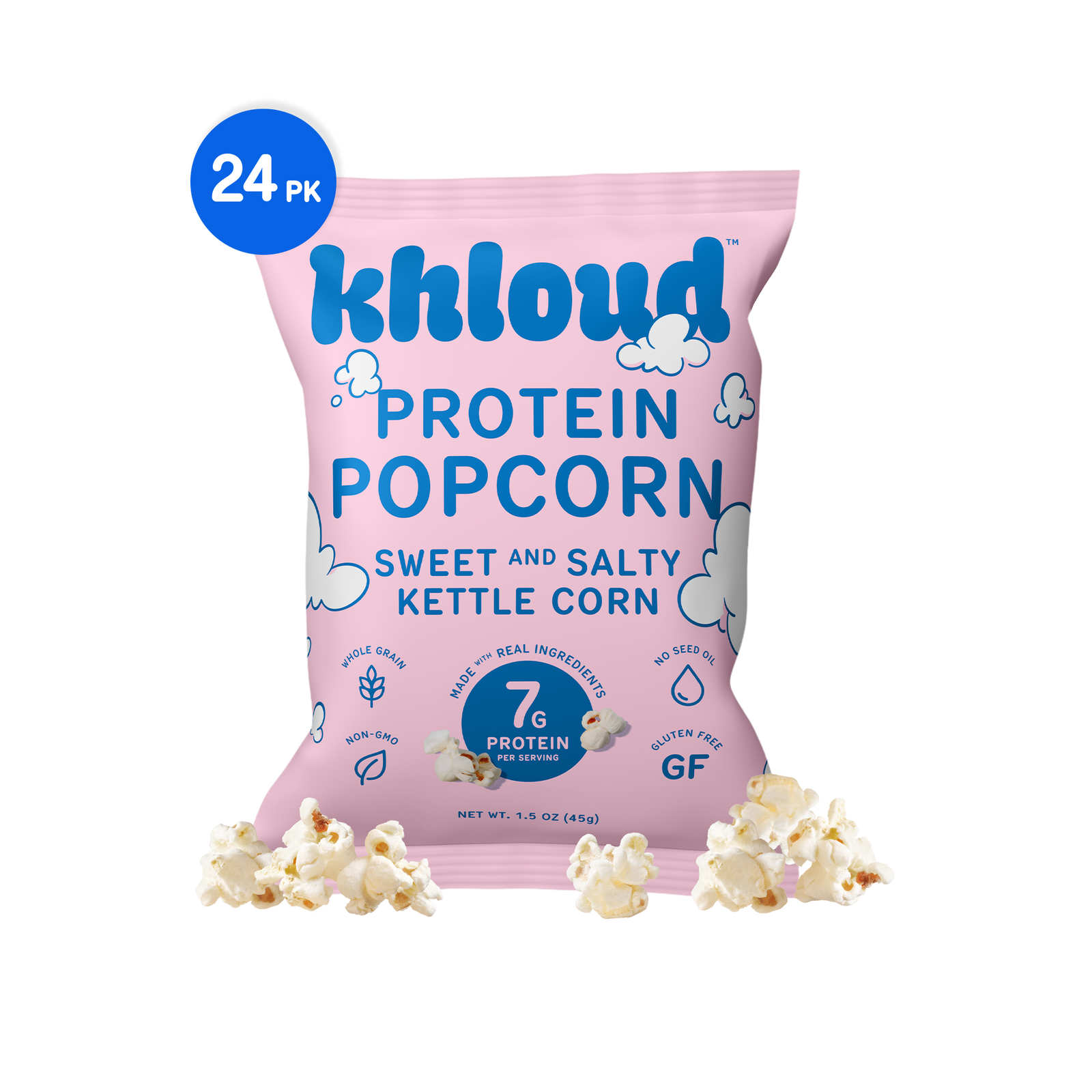 24-Pack | Sweet & Salty Kettle Corn Protein Popcorn (Snack Size)