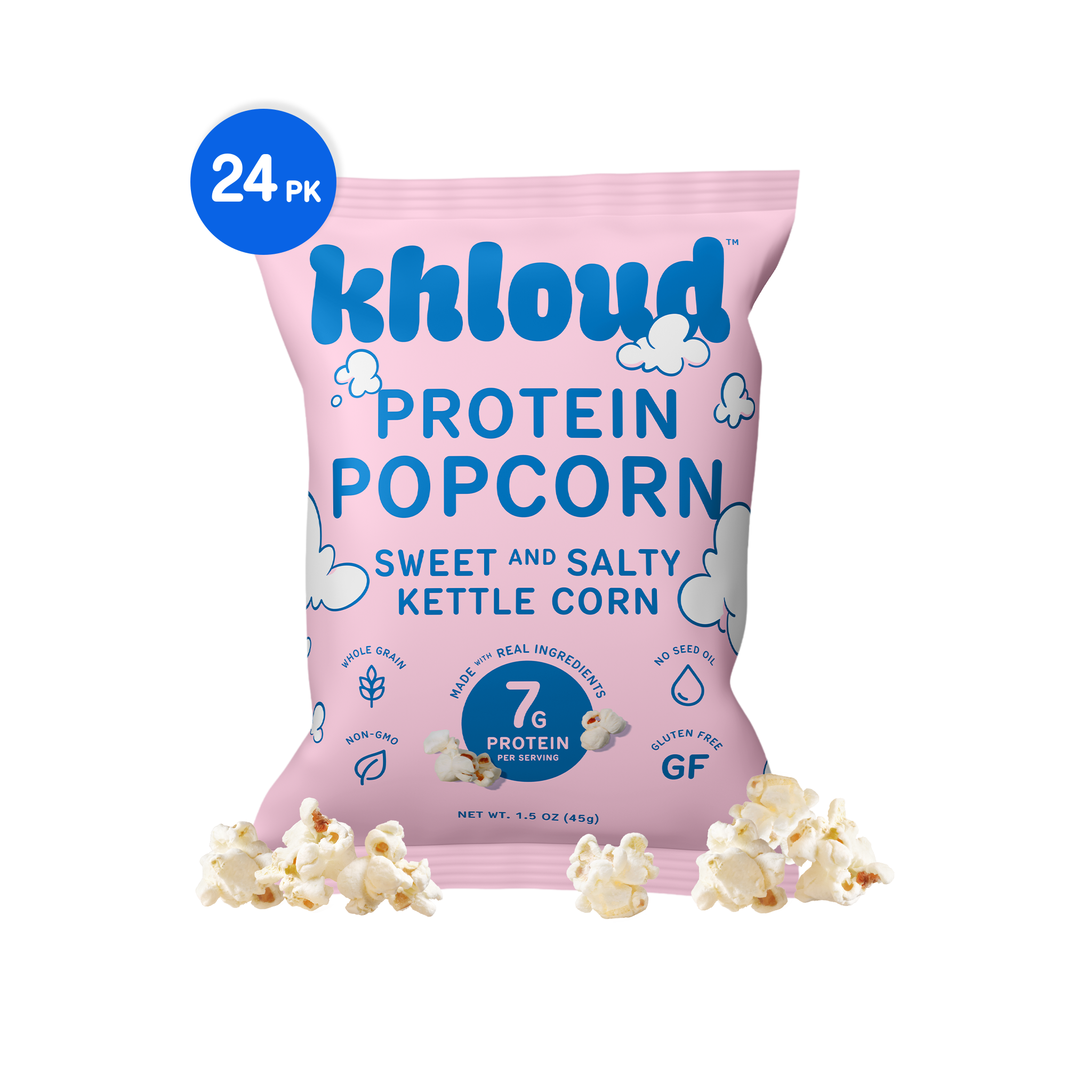 24-Pack | Sweet & Salty Kettle Corn Protein Popcorn (Snack Size)