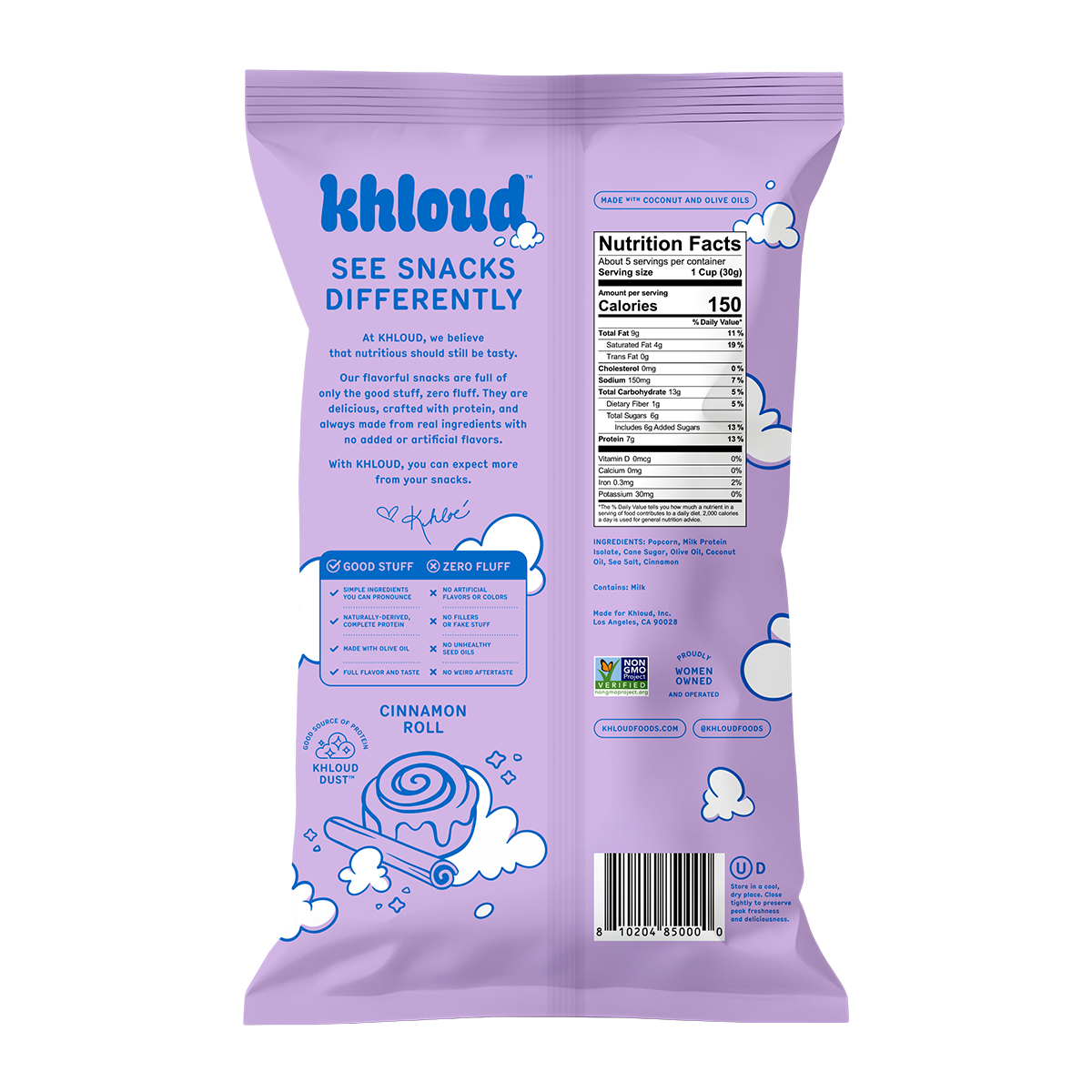 Cinnamon Roll Protein Popcorn (Standard Size)