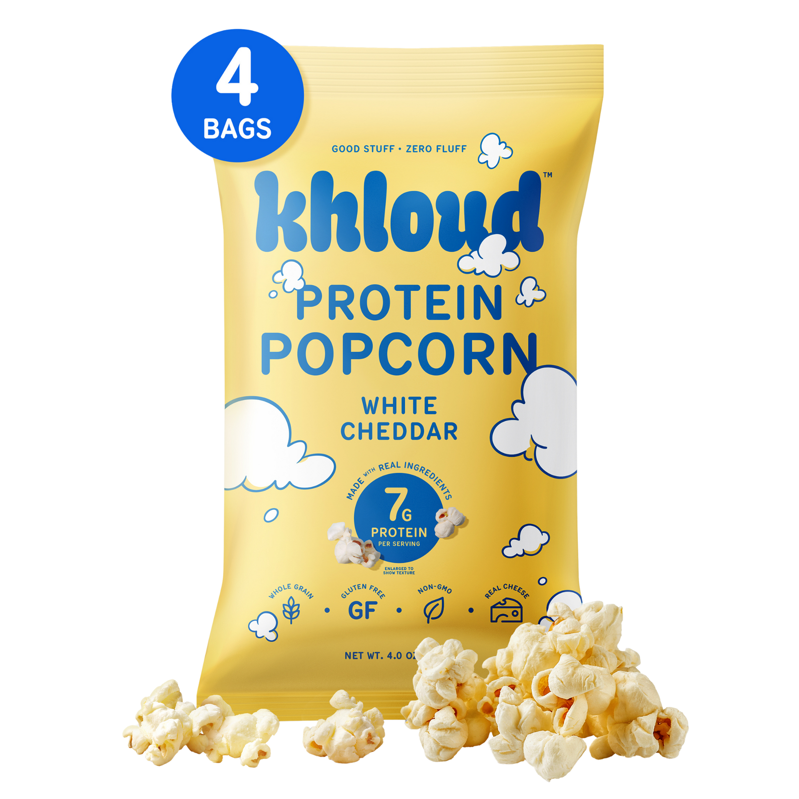 Khloud Protein Popcorn White Cheddar
