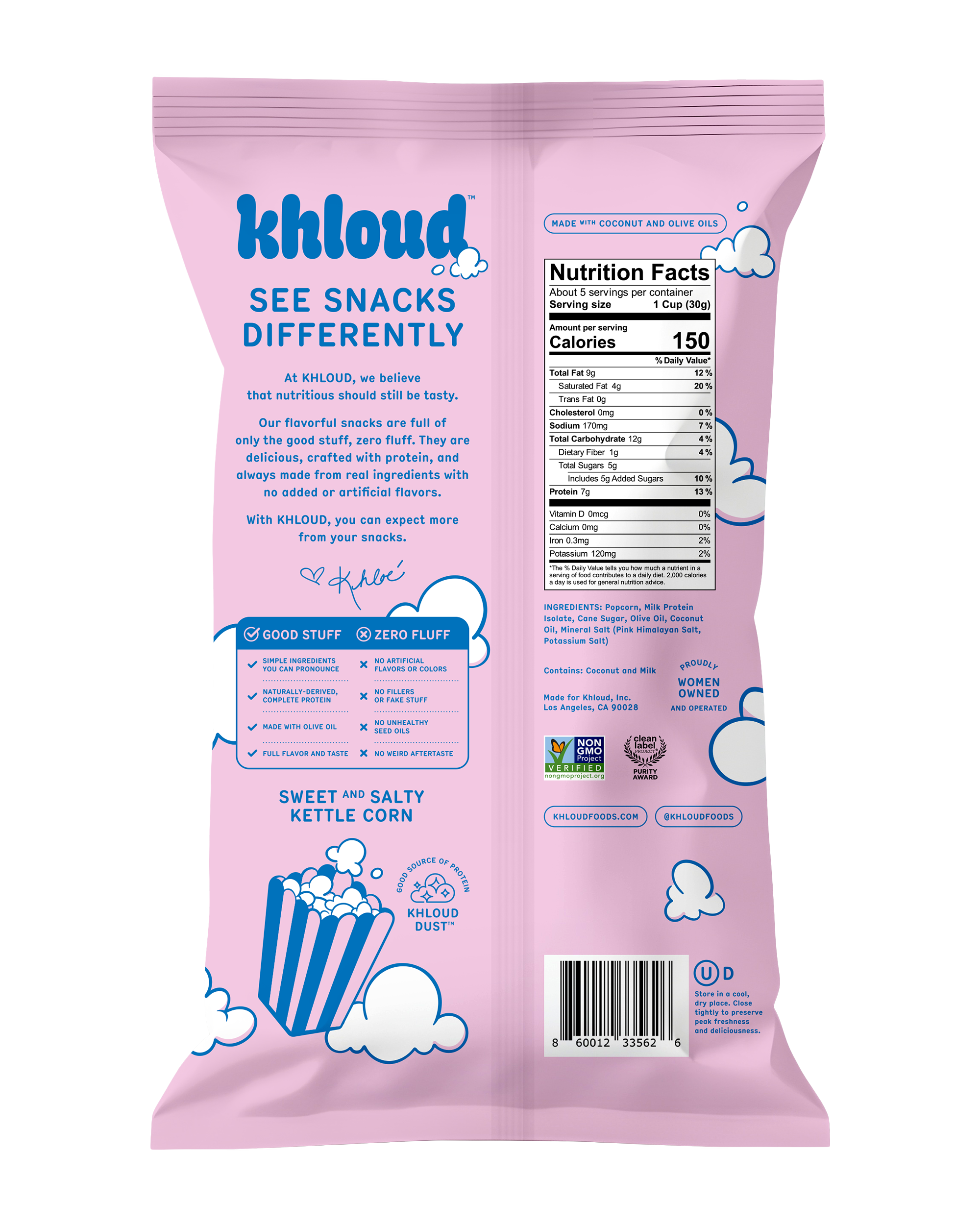 Sweet & Salty Kettle Corn Protein Popcorn (Standard Size)