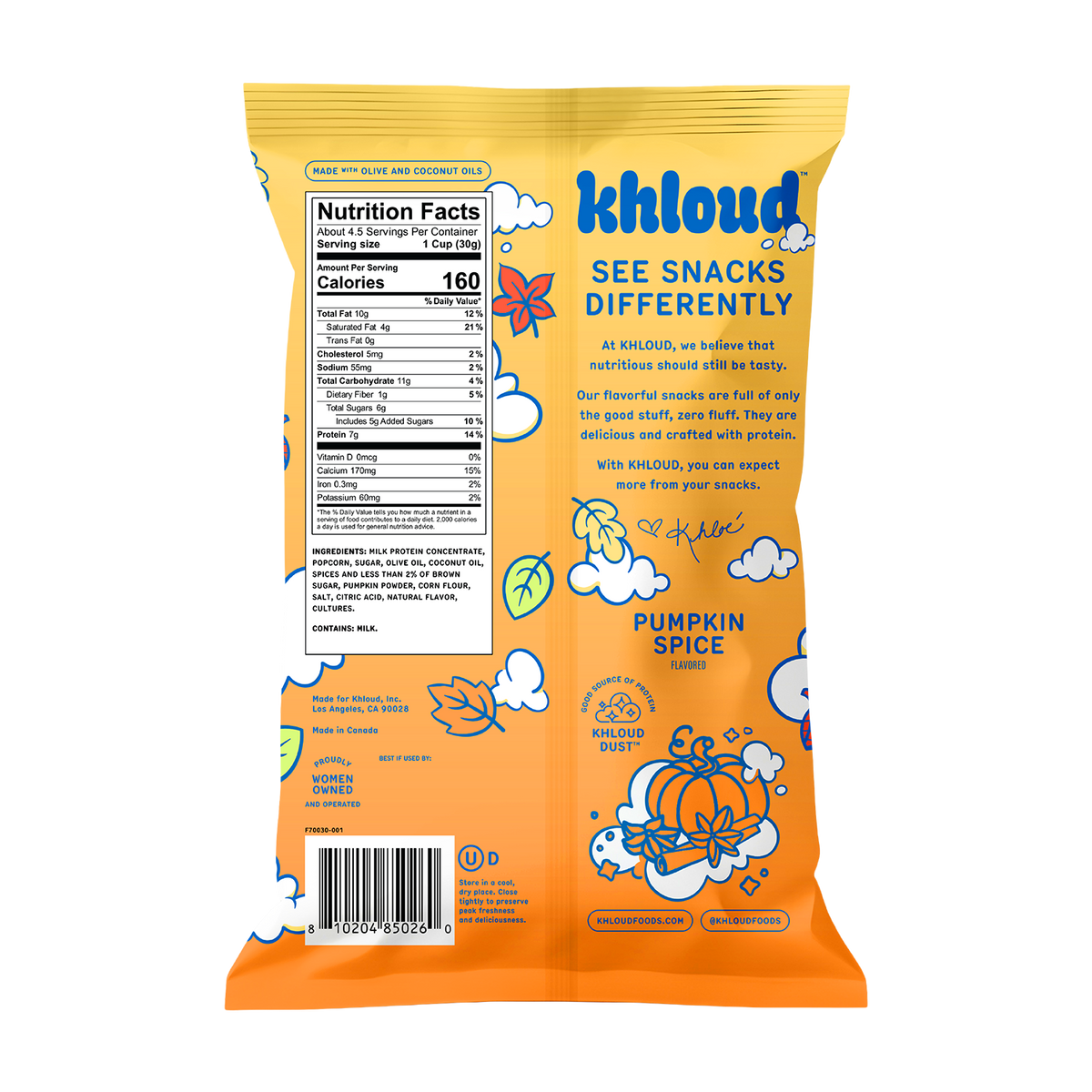 Pumpkin Spice Protein Popcorn (Full Size)